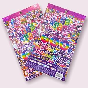 Lisa Frank Stickers Books 10 sheets 1200  Stickers Bundle Cute Colorful Y2K